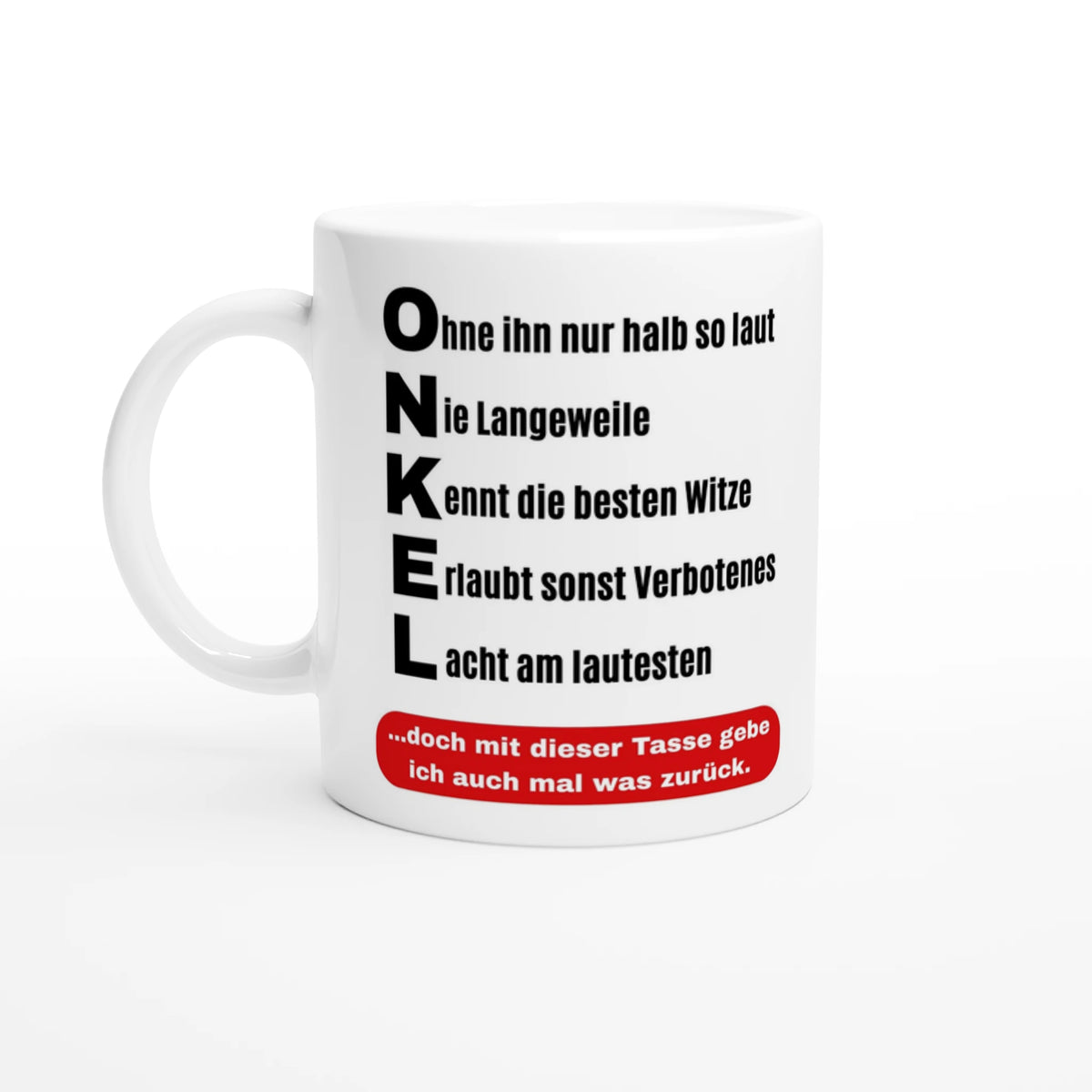 Onkel Tasse mit Spruch – Geschenk für den Onkel, Ansicht 2