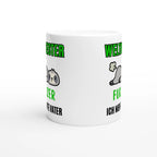 Weiße Papa-Tasse mit Spruch „Weltbester Furzer – ich meinte Vater“ – Ansicht 3