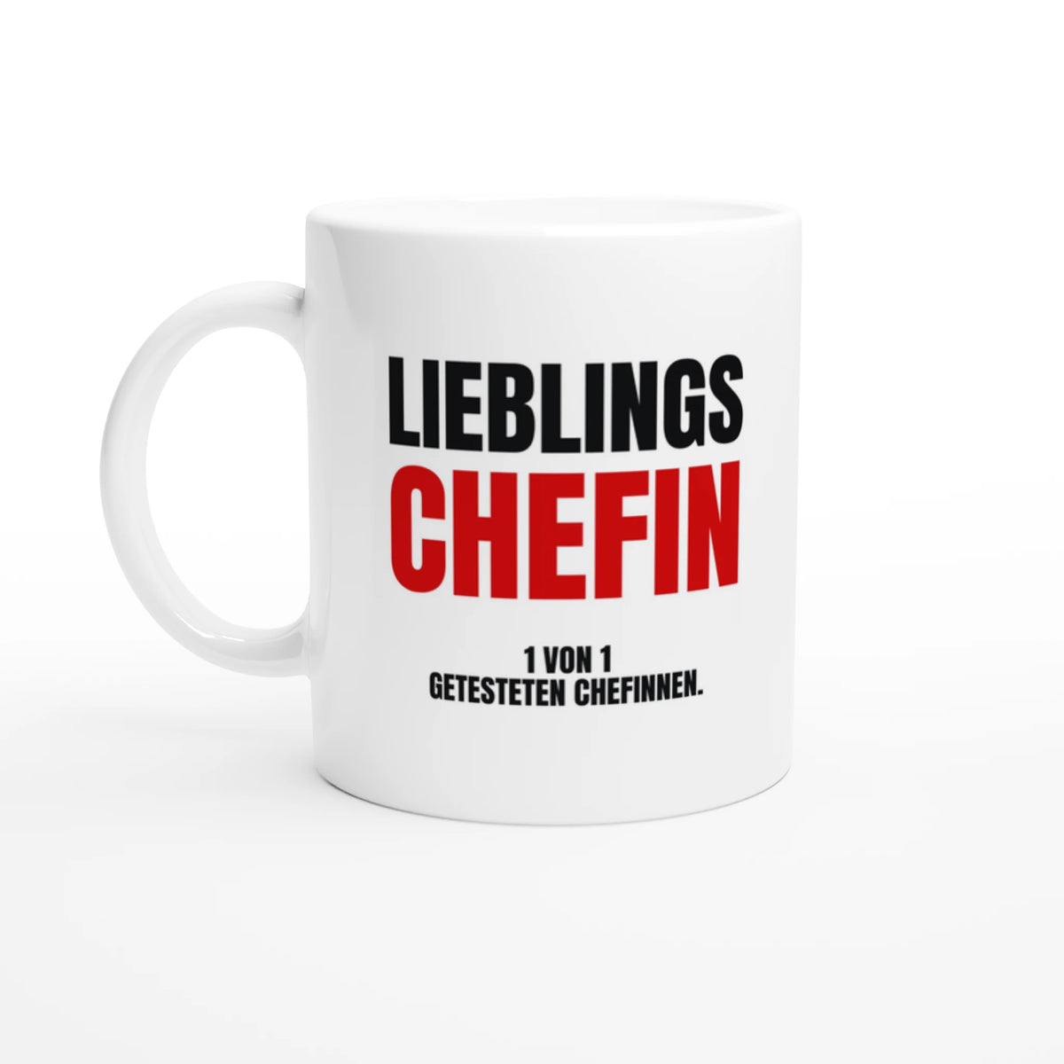 Tasse Lieblingschefin seitlich